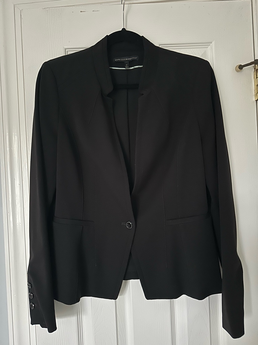 White House Black Market Black Blazer 12